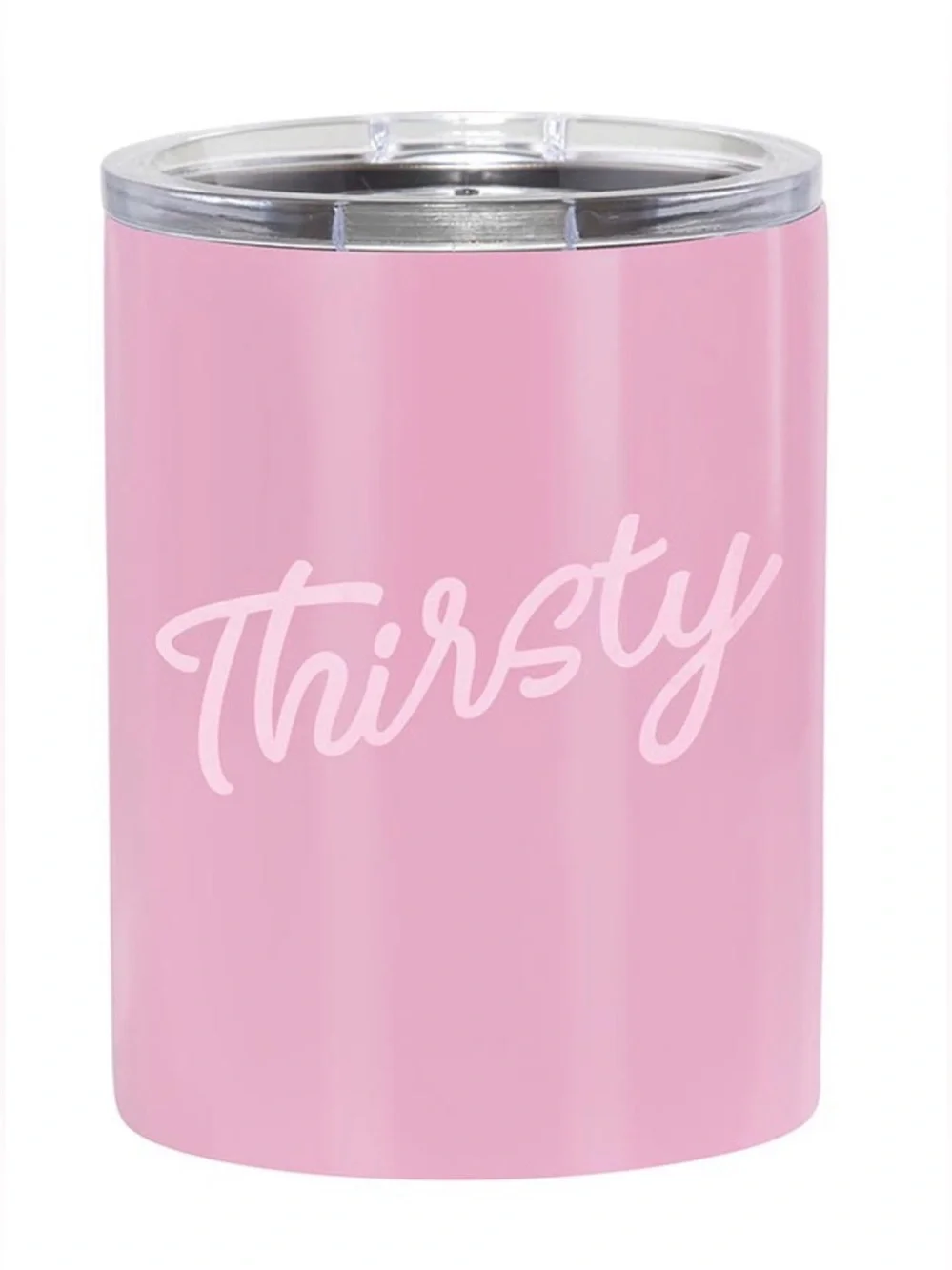 Slant Stainless Steel “Thirsty” Tumbler - NIB